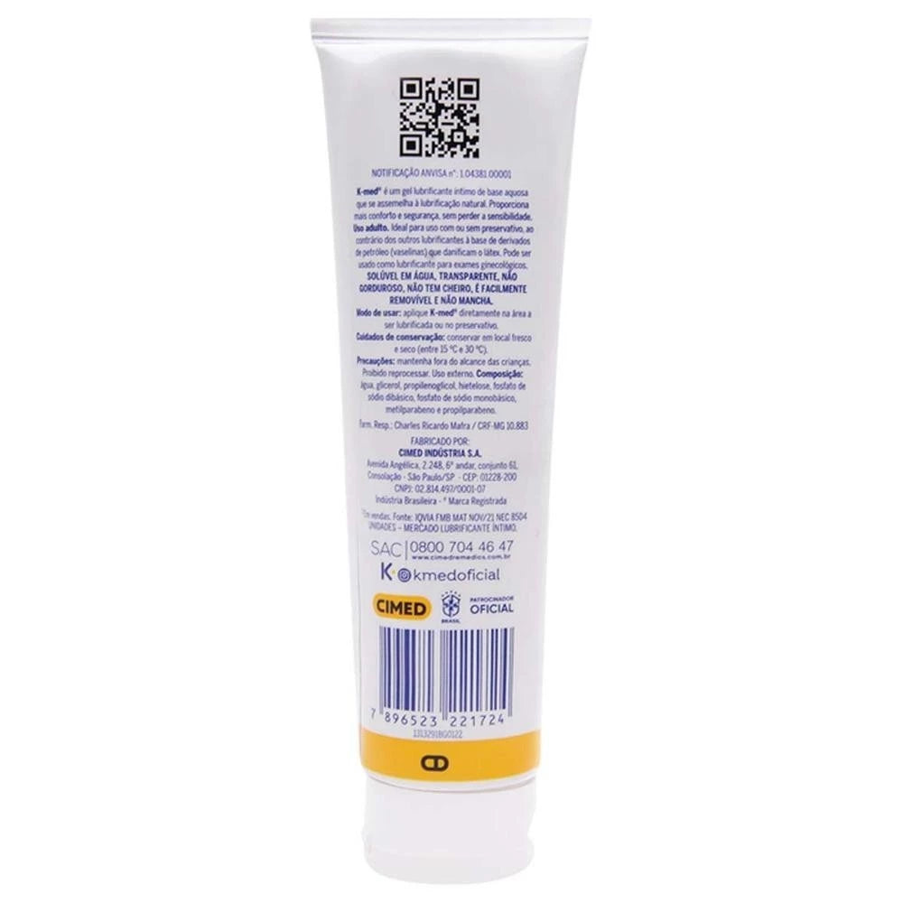 Kit c/ 3 unidades - Gel Lubrificante Íntimo K-med 100g